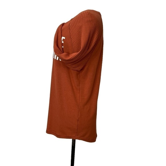 BOUTIQUE Fall Rust Sweater Top “You Had Me At Pumpkin Spice” Lightweight Size M - Picture 7 of 9